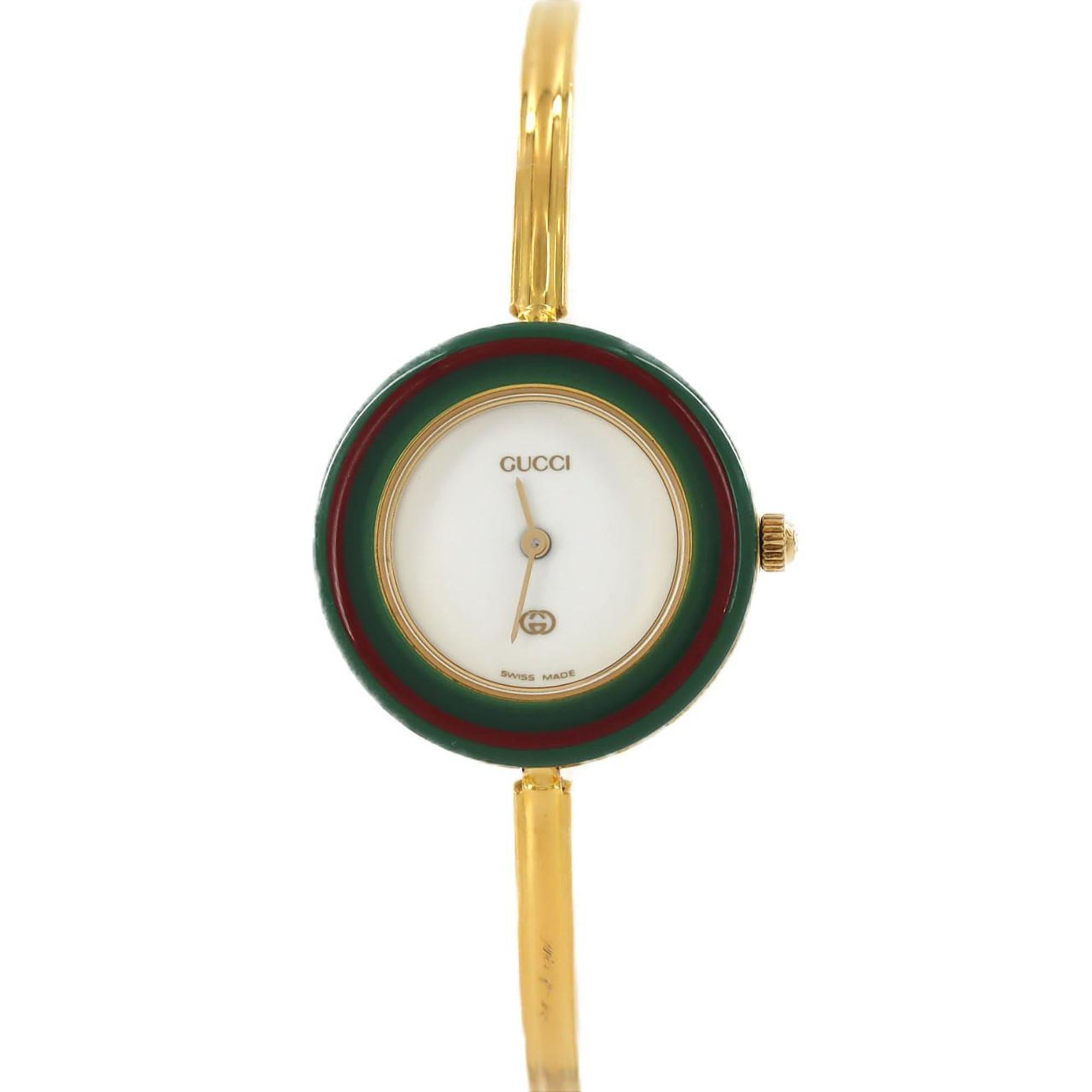 2000_b9029600-66e2-413a-a9d4-ae7e9a7b3ef4.jpg Gucci Change Ring GP M size 11 12 watch quartz - Image 1