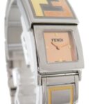 Fendi Secret 2 Time Zone 5500L Stainless Steel Gold Quartz Watch 1915 FENDI - Image 4
