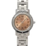 Hermes Clipper CL4 210 Wo Date Display Pink Quartz