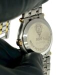 GUCCI 9000L Logo Engraved Stainless Steel Quartz Wrist Silver 26018 - Image 5
