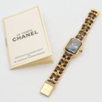 Chanel CHANEL PremiÃ¨re S Gold Plated (GP) Leather Strap Wo Black H0001 - Image 9