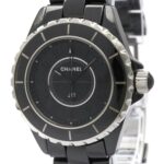CHANEL J12 Intense Black Ceramic Quartz Ladies Watch H3828