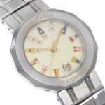 Corum Admirals Cup Watch 39.610.20 V050 Stainless Steel Silver Quartz Analog Ivory Dial Women's - Image 3