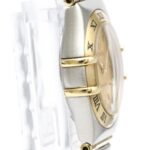 OMEGA Constellation 18K Gold Steel Quartz Ladies Watch 1262.10 - Image 8
