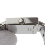BVLGARI Quadrado SQ22SS Stainless Steel Watch with Quartz Movement, Analog Display, Black Dial, for Women - Image 7