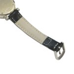 Tiffany & Co. Atlas watch, total weight 36.4g, stainless steel, genuine leather strap, quartz movement, white dial, Z1300.11.11A20 - Image 7