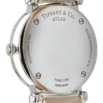 Tiffany & Co. Atlas Heart Date Watch Z1300.11.11A20A71A, Quartz Movement, White Dial, Stainless Steel, Leather, Women's - Image 4