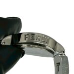 FENDI 3050L Logo Stainless Steel Quartz Wrist Silver 31132 - Image 3