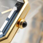 Chanel CHANEL PremiÃ¨re M Wristwatch, Gold Plated (GP), Leather Strap, Women's, Black, H0001 - Image 7