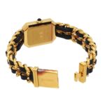 Chanel Premiere Large Size H0001 Wo Black Gold Quartz - Image 4