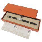 Hermes Kelly II watch KT1.210, stainless steel, quartz, analog display, white dial, women's watch. - Image 7