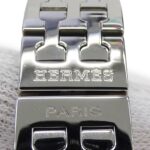 Hermes HERMES Women's Watch Brand H-Watch Quartz QZ Stainless Steel SS HH1.210 Silver Black - Image 9