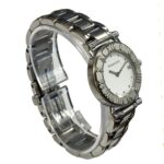 Tiffany & Co. Atlas watch, total weight 53.8g, stainless steel, quartz movement, white dial. - Image 3