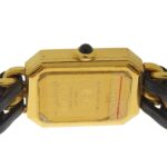 Chanel Premiere S Watch H0001 Gold Plated x Leather Black Quartz Analog Dial Ladies - Image 5