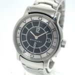 BVLGARI ST29S Solotempo Quartz Date Watch, Stainless Steel, Women's, Silver - Image 5