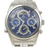 Citizen Campanola Watch Moon Face 6771-T010750-TA Stainless Steel Quartz Blue Dial Men's S111624325