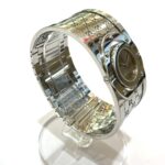 GUCCI YA112501 GG Toile Collection Wide Bangle Wo Stainless Steel Silver - Image 4