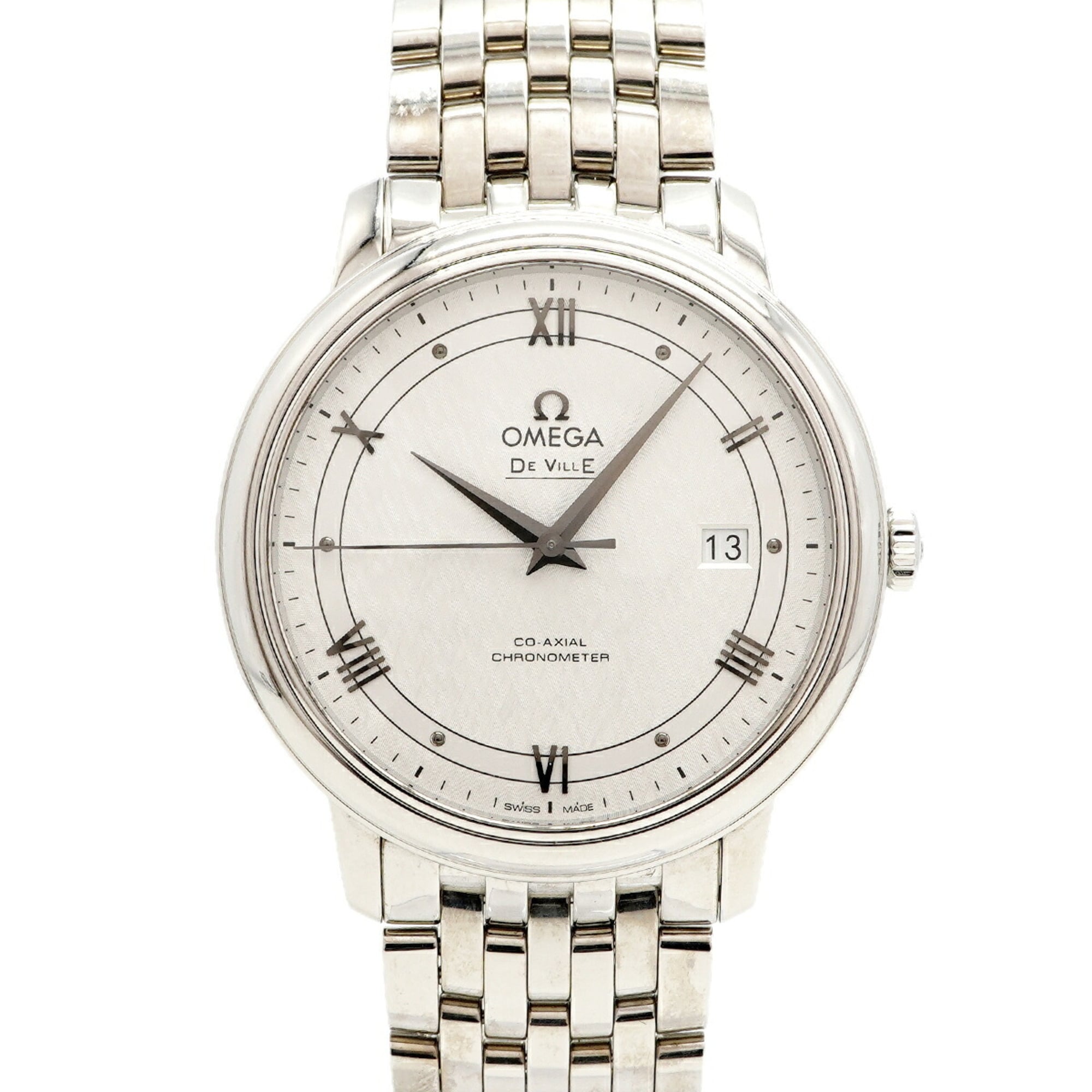 2000_c57ce8b6-fd05-48a8-bc85-dc6c7418e094.jpg Omega De Ville Prestige Co-Axial 424.10.40.20.02.005 Silver Dial - Image 1
