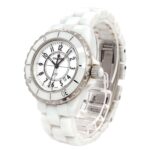 Chanel J12 33mm H0968 Women's Watch, Date Display, White Ceramic Quartz Watch - Image 2