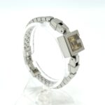 GUCCI 102 G Mini Square Chain Quartz Watch, Stainless Steel, Women's, Silver - Image 3