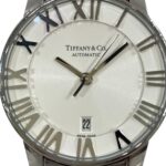 Tiffany & Co. Atlas Dome Watch, Total Weight 64g, Stainless Steel, Automatic Movement, Silver Dial, Z1830.68.10A21A00A - Image 4