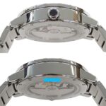 Bulgari BVLGARI Men's Watch, Brand: Date Automatic AT Stainless Steel SS BB41S Silver Black Open Caseback - Image 3