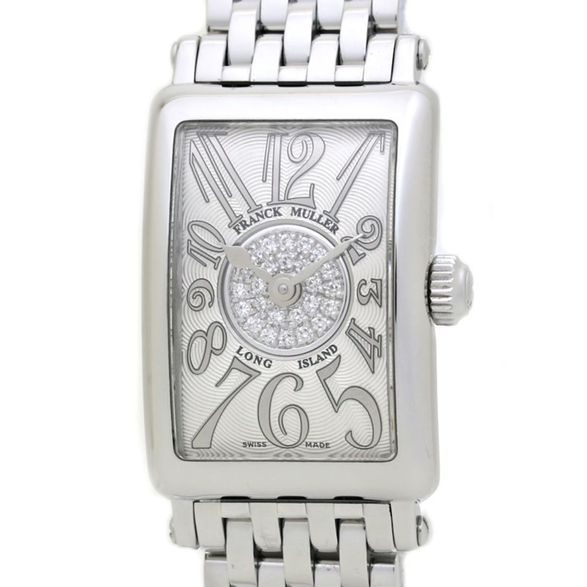 2000_c941e99e-4623-48e4-beca-e871fac324fd.jpg FRANCK MULLER Long Island Petite Pastille 802QZRELCD1P Diamond Stainless Steel Women's Watch 39899 - Image 1