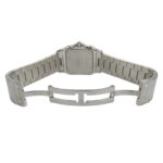 Cartier men's watch, Santos Galbee LM, date, quartz movement, stainless steel (SS), W20018D6, silver/ivory. - Image 4
