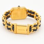 Chanel CHANEL PremiÃ¨re S Watch, Gold Plated (GP), Leather Strap, Women's, Black, H0001 - Image 5