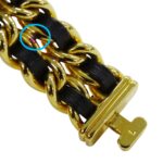 Chanel CHANEL Women's Watch Brand Premiere Quartz QZ GP Leather L Size H0001 Square Gold Black - Image 4