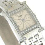 Hermes HERMES H Watch Wristwatch Diamond Bezel HH1.230 Stainless Steel Quartz Analog Display Silver Dial Women's - Image 3