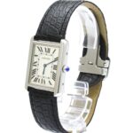 CARTIER Tank Solo LM Steel Leather Quartz Mens W5200003 - Image 2
