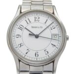 Tiffany & Co. Classic Watch, Stainless Steel, Quartz, Analog, White Dial, Unisex