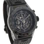 TAG Heuer CAR2A90 Carrera Calibre 01 Watch Ceramic Rubber Men's HEUER - Image 4