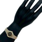 GUCCI 9000L Logo Engraved Stainless Steel Quartz Wrist Silver 26018 - Image 2