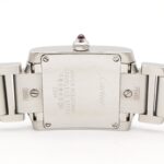 Cartier Tank FranÃ§aise SM Watch, Stainless Steel, Ladies, Pink/Pink Shell, W51028Q3 - Image 4