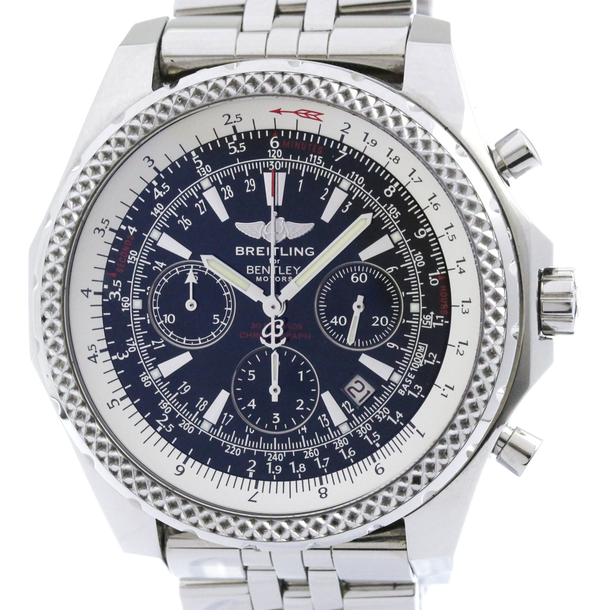 2000_d1eb5559-fed8-4330-8040-c7342912a549.jpg BREITLING Bentley Motors Steel Automatic Mens Watch A25362 - Image 1