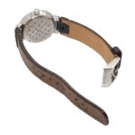 Louis Vuitton Tambour Q12MG Wo 8 Diamonds Silver Quartz - Image 5