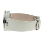 BVLGARI Bzero1 Watch, BZ35S/BZ35WLSL, Stainless Steel and Leather, Quartz Movement, Analog Display, White Dial, Women's - Image 4