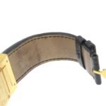 Versace VERSACE ALQ90 Rectangular Black Dial GP/Leather Quartz Watch Battery Women's - Image 6