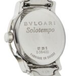 Bvlgari Solotempo ST29S Quartz Watch with Black Dial and Stainless Steel, Women's - Image 4
