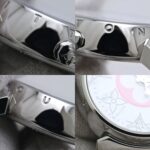 LOUIS VUITTON Tambour PM Azur 28mm QA007Z Japan Exclusive Women's Watch 40162 - Image 6