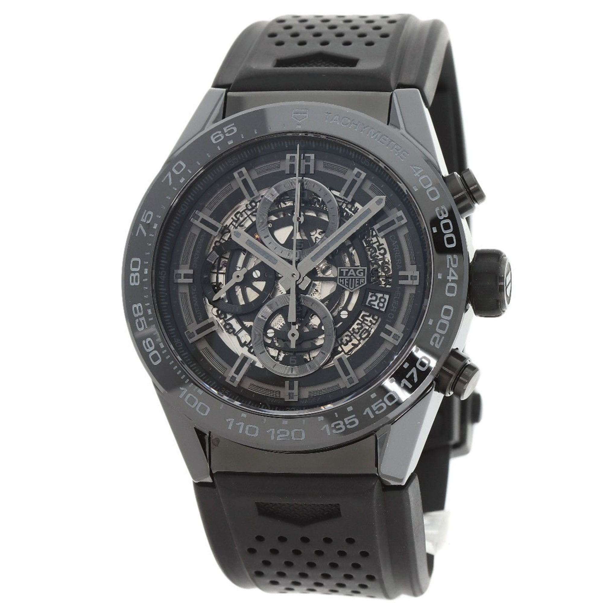 2000_d59a1ddd-a0ab-4604-ab2c-f44a70ee9331.jpg TAG Heuer CAR2A90 Carrera Calibre 01 Watch Ceramic Rubber Men's HEUER - Image 1