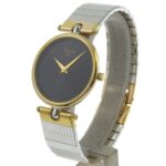 Christian Dior Watch 3026 Stainless Steel x Gold Plated Quartz Analog Display Black Dial Women's - Image 2
