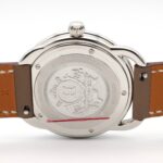 Hermes Arceau watch, stainless steel, leather strap, boys' size, white, AR5.510 - Image 5
