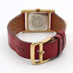 Hermes Medor gold-plated (GP) leather strap wo white ME1.201 - Image 5