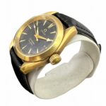 OMEGA Seamaster Aqua Terra 150m K18YG Black Dial Quartz Watch 2677.50.32 Leather Strap for Men and Women - Image 2