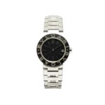 BVLGARI Watch BB23SS Quartz Black Dial Stainless Steel Women's - Image 2