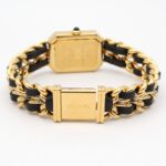 Chanel CHANEL PremiÃ¨re L Gold Plated (GP) Leather Strap Wo Black H0001 - Image 5