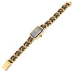Chanel CHANEL PremiÃ¨re L Gold Plated (GP) Leather Strap Wo Black H0001 - Image 4